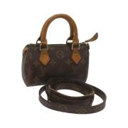 Pre-owned Canvas handbags Louis Vuitton Vintage , Brown , Dames