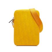 Pre-owned Leather crossbody-bags Dior Vintage , Yellow , Dames