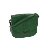 Pre-owned Leather louis-vuitton-bags Louis Vuitton Vintage , Green , D...