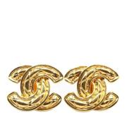 Pre-owned Metal chanel-jewelry Chanel Vintage , Yellow , Dames