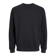 Bloemen Logo Print Sweatshirt Jack & Jones , Black , Heren