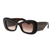 Stijlvolle zonnebril Am0434S Alexander McQueen , Brown , Dames