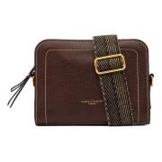 Donkerbruine Olly Leren Handtas Gianni Chiarini , Brown , Dames