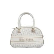 Pre-owned Leather dior-bags Dior Vintage , White , Dames