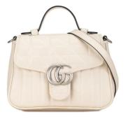 Pre-owned Leather gucci-bags Gucci Vintage , Beige , Dames