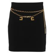 Zwarte Rok Elisabetta Franchi , Black , Dames