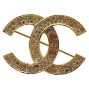 Pre-owned Metal chanel-jewelry Chanel Vintage , Yellow , Dames