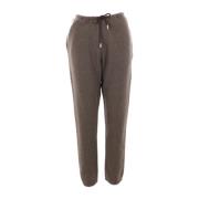 Bruine Cashmere Joggingbroek The Row , Brown , Dames