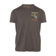 Italiaans Katoenen T-shirt Bob , Gray , Heren