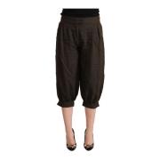 Stijlvolle Cropped Harem Broek Gianfranco Ferré , Brown , Dames