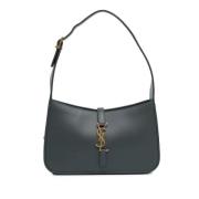 Pre-owned Leather shoulder-bags Yves Saint Laurent Vintage , Gray , Da...