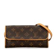 Pre-owned Canvas louis-vuitton-bags Louis Vuitton Vintage , Brown , Da...