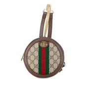 Pre-owned Fabric backpacks Gucci Vintage , Beige , Dames