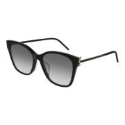 Zwart/Grijs Zonnebril SL M48S/K Saint Laurent , Black , Dames