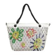 Chique witte schoudertas met kettinghandvatten Desigual , White , Dame...