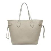 Pre-owned Leather totes Louis Vuitton Vintage , White , Dames