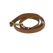 Pre-owned Leather belts Louis Vuitton Vintage , Beige , Dames