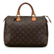 Pre-owned Canvas louis-vuitton-bags Louis Vuitton Vintage , Brown , Da...