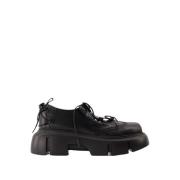 Zwarte Leren Ghillie Brogue Sneakers Simone Rocha , Black , Dames