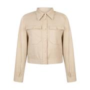 Stijlvolle Jas Jintha PES 512 Aaiko , Beige , Dames