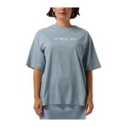 Blauw Dames T-shirt Maggy Refined Department , Blue , Dames