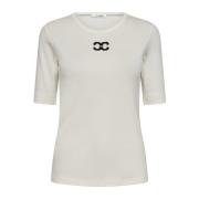 Geborduurd Logo Tee Off White Co'Couture , White , Dames