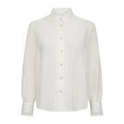 Angiecc Anglaise Kant Shirt Blouse Wit Co'Couture , White , Dames