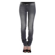 Chic Gray Slim-Fit Skinny Jeans Ermanno Scervino , Gray , Dames