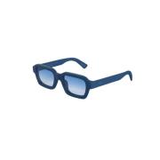 Blauwe Retro Zonnebril Retrosuperfuture , Blue , Unisex