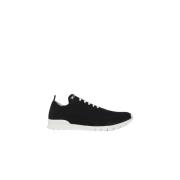 Zwarte Gebreide Sneakers Kiton , Black , Heren