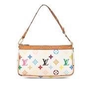 Pre-owned Canvas louis-vuitton-bags Louis Vuitton Vintage , White , Da...