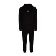 Sporty Tracksuit Set Emporio Armani EA7 , Black , Heren