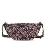 Pre-owned Mesh crossbody-bags Chanel Vintage , Purple , Dames