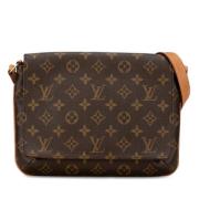 Pre-owned Canvas louis-vuitton-bags Louis Vuitton Vintage , Brown , Da...