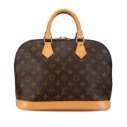 Pre-owned Canvas handbags Louis Vuitton Vintage , Brown , Dames