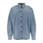 Klassieke Denim Overhemd Magda Butrym , Blue , Dames