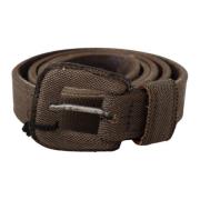 Elegant Bruin Leren Riem Costume National , Brown , Dames