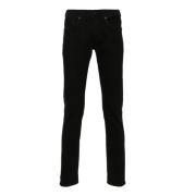 Zwarte Skinny Jeans van Katoen Dondup , Black , Heren