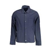 Elegante Blauwe Katoenen Shirt met Zakken Gant , Blue , Heren