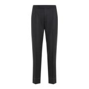 Luxe Grijze Wollen Broek Brioni , Black , Heren