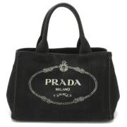 Pre-owned Canvas totes Prada Vintage , Black , Dames