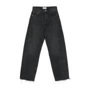 Zwarte High-Rise Denim Jeans Agolde , Black , Dames