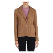 Reliëf textuur viscose blazer Emme DI Marella , Orange , Dames