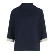 Trendy Turtleneck Sweatshirt met Glitter Betty Barclay , Blue , Dames