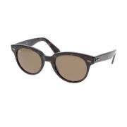 Ronde Retro Zonnebril Gepolariseerd Ray-Ban , Brown , Unisex