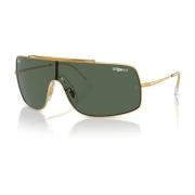 Vierkante Metalen Zonnebril Groene Lenzen Ray-Ban , Yellow , Unisex