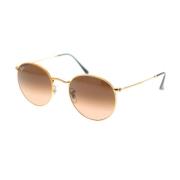 Retro Ronde Metalen Zonnebril Rb3447 Ray-Ban , Brown , Unisex