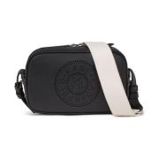 Cirkel Camera Tas Zwart Logo Karl Lagerfeld , Black , Dames