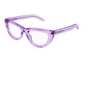 Stijlvolle zonnebril in transparant paars Gucci , Purple , Dames