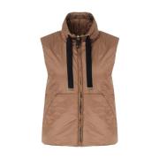 Gewatteerd vest in bruin Max Mara , Brown , Dames